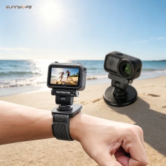 Sunnylife Osmo Nano磁吸快拆表带运动相机可调腕带Nano图传魔术贴绑带配件