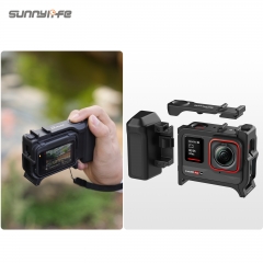 Sunnylife Insta360 Ace Pro2/1可拆兔笼街拍手柄二合一套装扫街握把边框保护配件