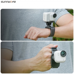 Sunnylife Insta360 GO Ultra磁吸快拆表带可调腕带魔术贴绑带配件