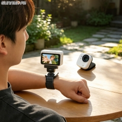 Sunnylife Insta360 GO Ultra磁吸快拆表带可调腕带魔术贴绑带配件