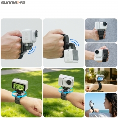 Sunnylife Insta360 GO Ultra磁吸快拆表带可调腕带魔术贴绑带配件