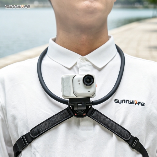 Sunnylife Insta360 GO Ultra磁吸挂脖支架第一视角胸前固定支架配件