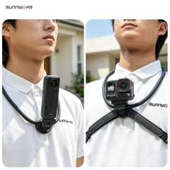 Sunnylife Insta360 X6/X4Air/X5磁吸挂脖支架Ace/AcePro2/1第一视角胸前固定支架
