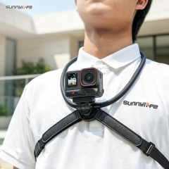 Sunnylife Insta360 X6/X4Air/X5磁吸挂脖支架Ace/AcePro2/1第一视角胸前固定支架