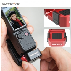 Sunnylife Osmo Pocket 4P/4/3金属快拆磁吸支架1/4in底座摄影配件