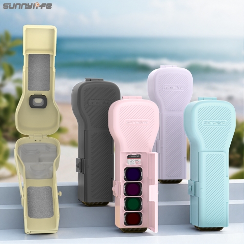Sunnylife Osmo Pocket 4/3保护壳口袋4收纳盒机身翻盖滤镜收纳盒