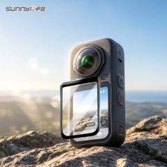 Sunnylife Insta360 X6高清钢化膜防刮屏幕膜复合软膜保护膜配件