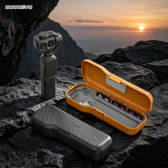 Sunnylife赛迪斯Osmo Pocket 4P包胶收纳盒一体式全包保护壳滤镜收纳配件